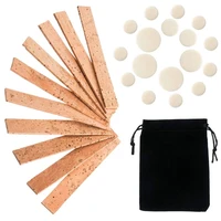 27pcs with bag gift easy install portable replacement parts home repair tools woodwind neck joint cork clarinet pad set