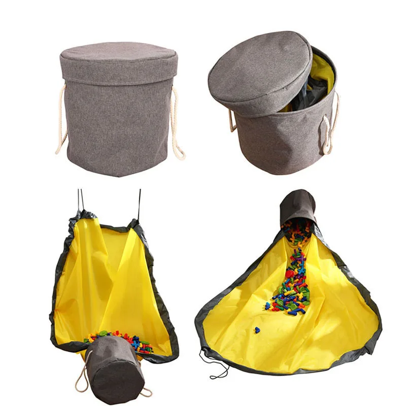 

SlideAway Toy Clean-up Storage Bag Multifunctional Portable Toys Organizer Toy Bag Basket Integrated Waterproof Storage Bucket