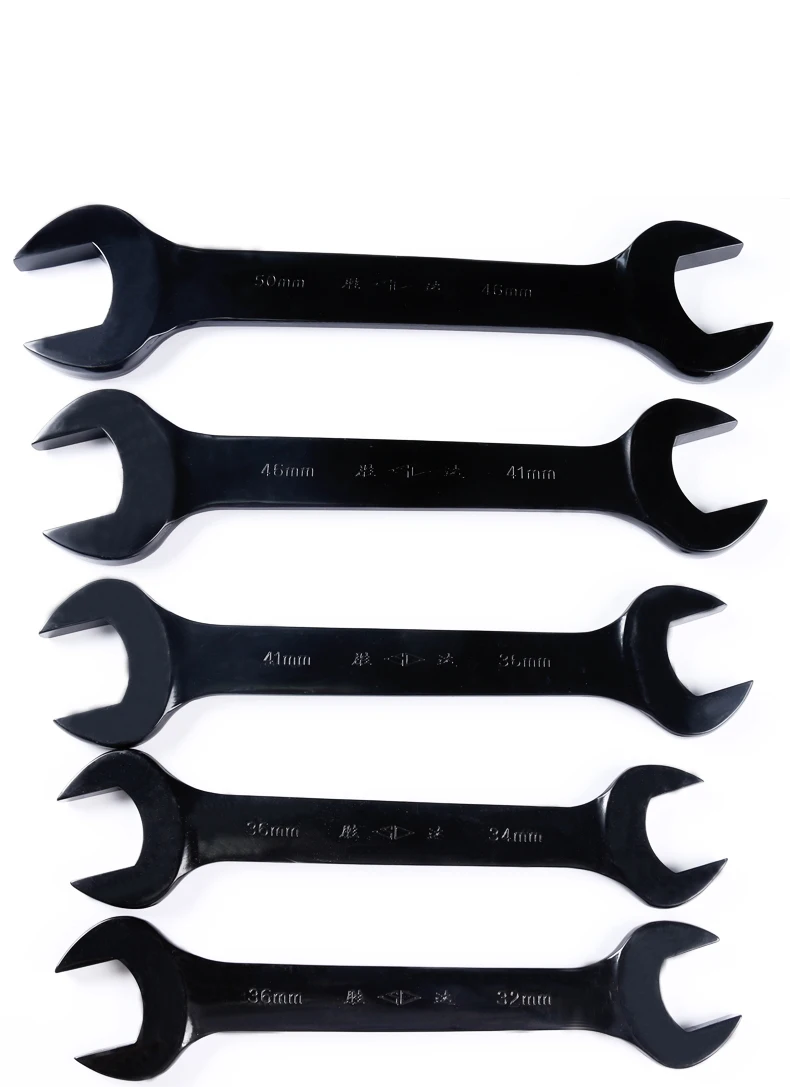 Высококачественный двойной открывающийся черный ключ разблокируемый гаечный