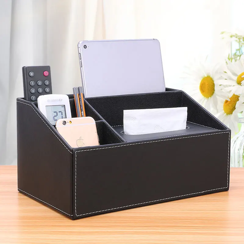

Storage Box Facial Tissue Box Paper Napkins Multifunctional Organizer Tissue Box Living Room Servilletero Storage Boxes EI50TB