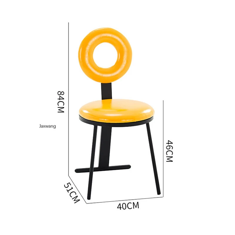 

Nordic Dining Chairs Designer Dining Chair Home Creative Kitchen Furniture Chair Simple Restaurant Iron Art Modern Makeup Chair