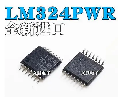 

Бесплатная доставка 100 шт. LM324PWR LM324PW L324 TSSOP14