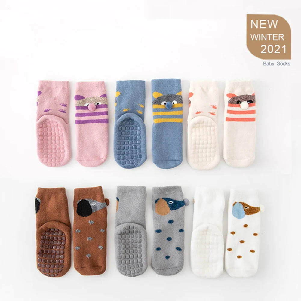 

Детские носки до середины икры, простые резиновые носки в горошек