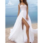 Женское кружевное платье с открытой спиной, V-образным вырезом