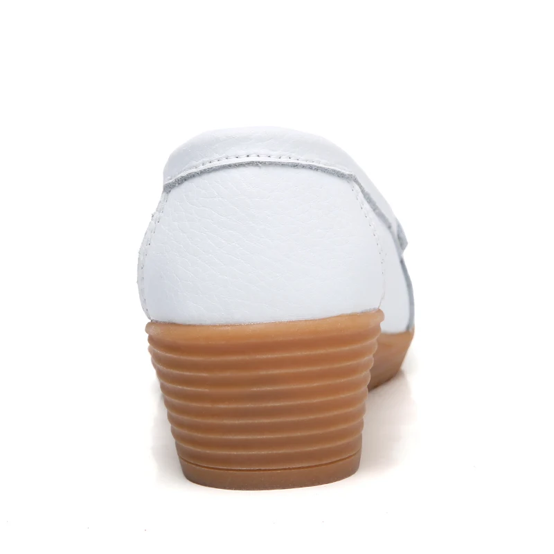 FEVRAL 2021 летние женские туфли на плоской подошве сплит кожаные дамские