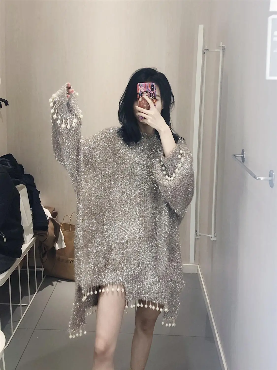 Женский свитер с бусинами и кисточками от ветра топы новинка 2020 зимние женские