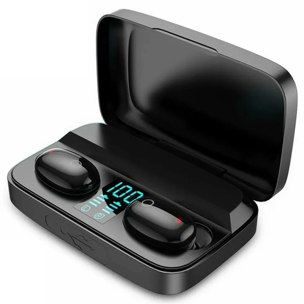 Беспроводные наушники A10S портативные мини-наушники с цифровым дисплеем