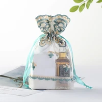 2020 lace drawstring gift bag jewlery packing pouch bracelet gift pouch dry flower aroma perfume pouch can be customized