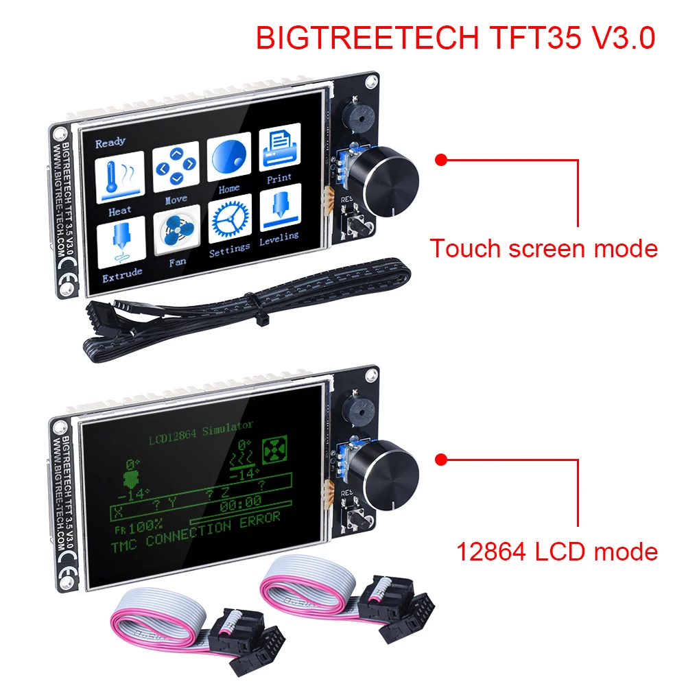 BIGTREETECH SKR MINI E3 V2.0 Board TFT35 V3.0 Touch Screen DCDC5V+WIFI Module 3D Printer Parts For Ender 3 Upgrade CR10|Детали и