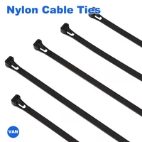 8500 100pcs nylon cable ties 8150200250300400450may loose slipknot tie reusable packaging plastic zip tie wrap strap