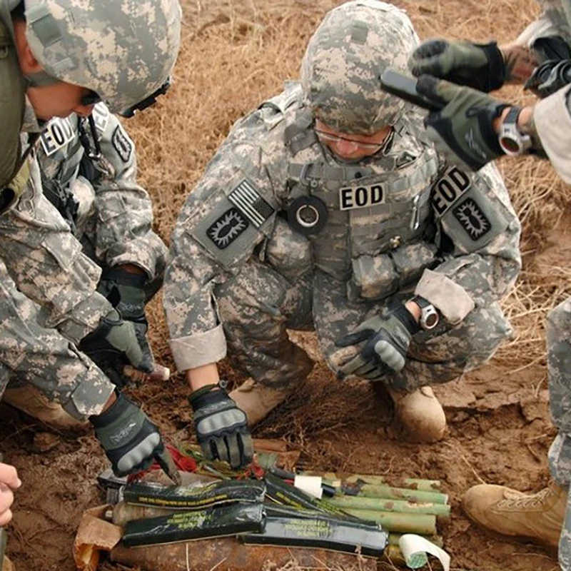 Военные нашивки блестящая специальная снайперская эмблема EOD военные см крючки и