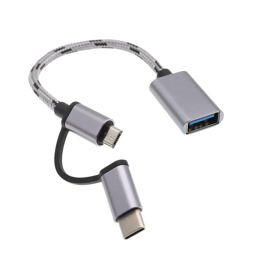 Кабель Micro USB OTG Type C игровой адаптер для мобильного телефона коннектор мыши