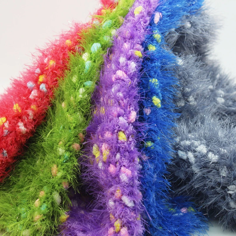 50 г мех пряжа Skein Высокое качество мягкий коралловый ультра красочный флис