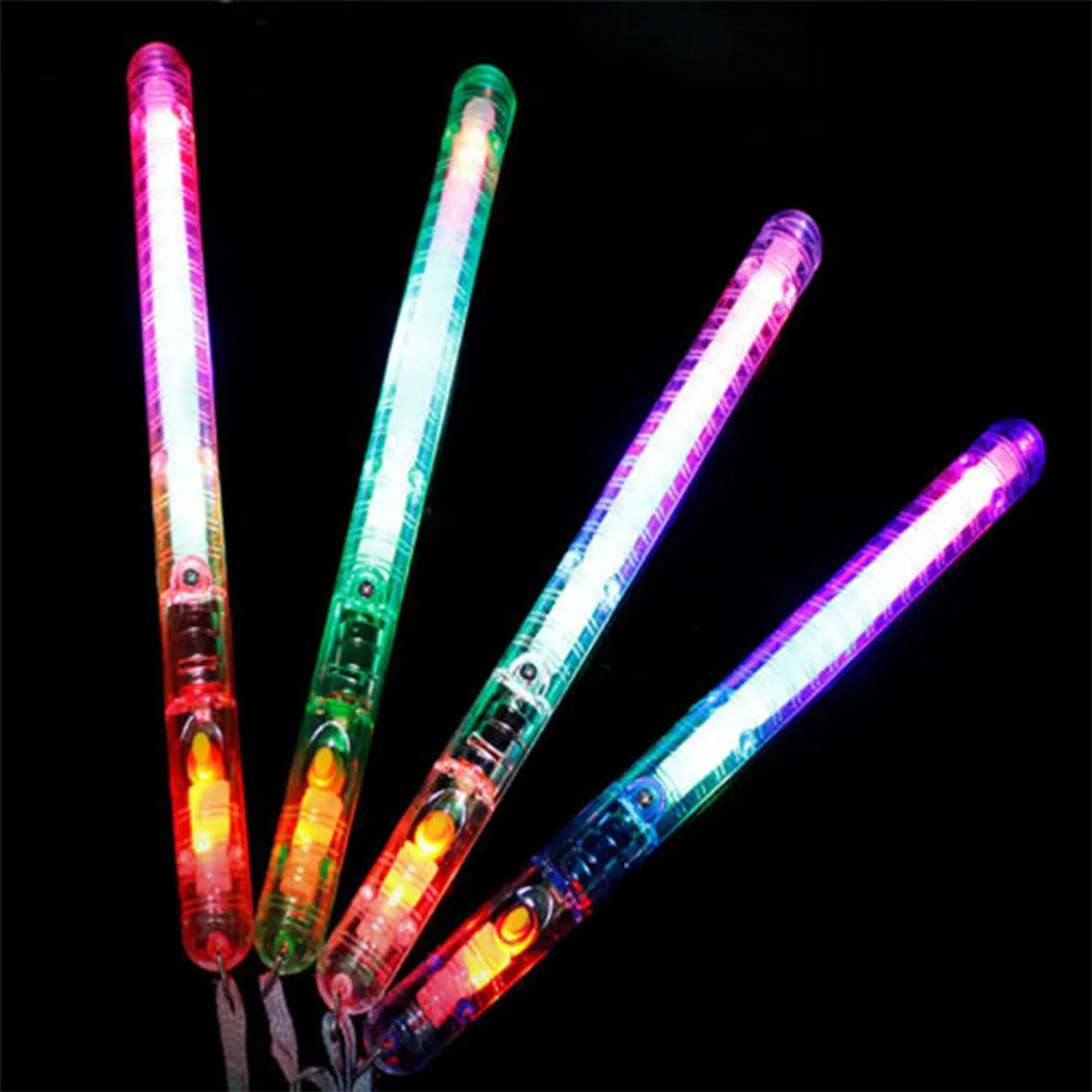 

6pcs Flashing Glow Stick LED Wands Rally Rave Props Light Up Sticks Colour Changing Christmas Birthday Party Supplies