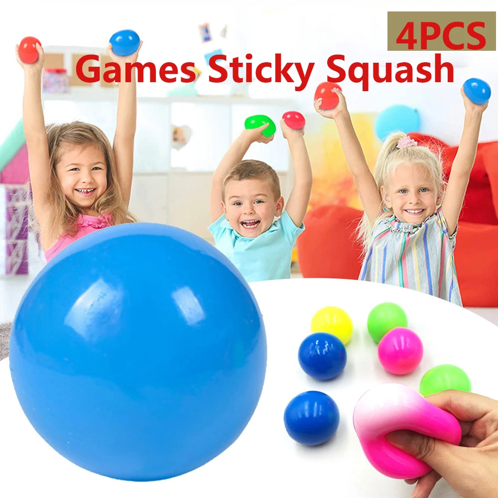 

Stick Wall Ball Catch Throw Glow In The Dark Toys for Children Mini Luminous Stick Juggle Jump Wall Ball Games Sticky Squash