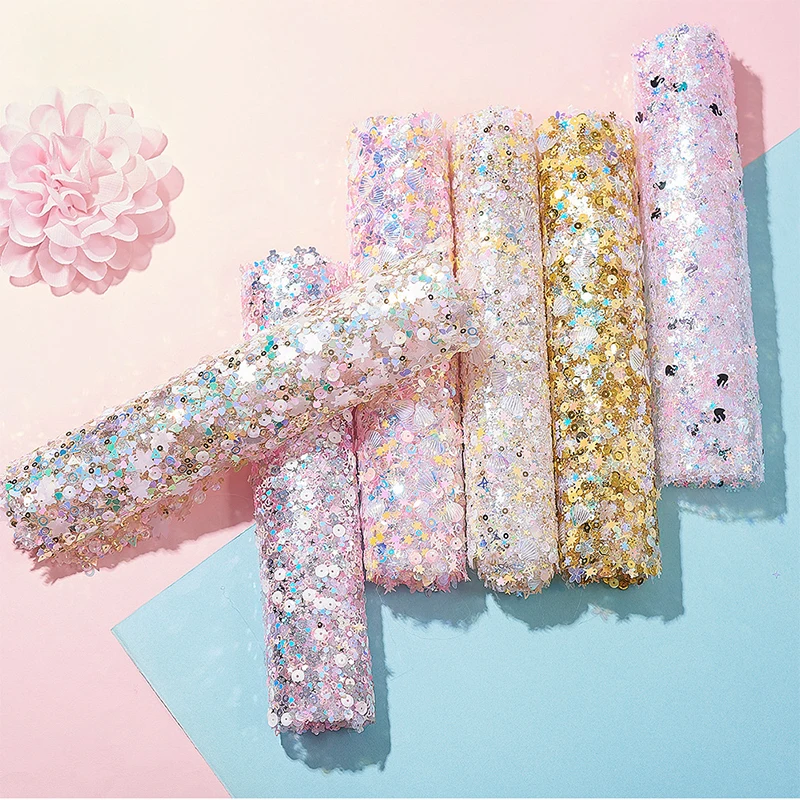 

8 Types of Sequins Nail Table Mats 40cm*24cm Foldable Glitter Manicure Cushion Hand Rest for Nail Pads Nail Salon Equipment