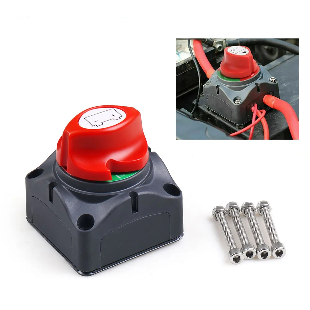 

Car Battery Selector Rotary Switch 12V-60V 100A-300A Car Auto RV Marine Boat Isolator Disconnect Rotary Switch Cut Car Supplies