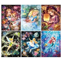 canvas disney princess pictures snow white home decoration modern mermaid paintings wall art prints poster modular living room
