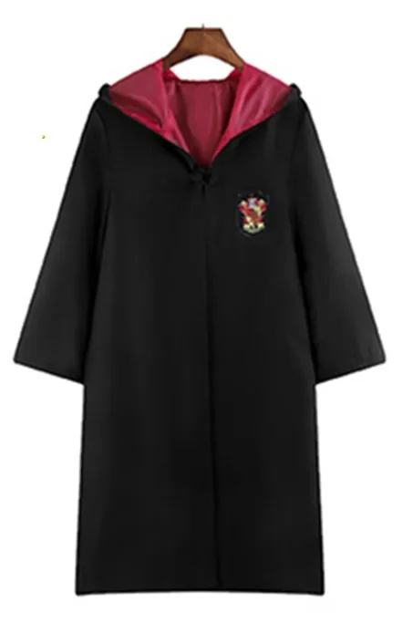 Gryffindor Robe Поттер Косплей костюмы робы накидка с галстуком шарф палочка очки Ravenclaw/Gryffindor/Hufflepuff/Слизерин Гермиона Рождественский подарок - Цвет: Gryffindor Robe