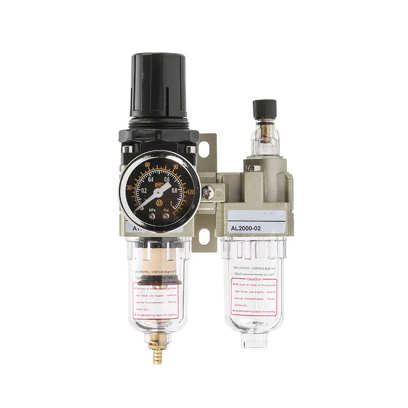 

AC2010-02 Air Pump Pneumatic Oil and water separator filters Air compressor regulating valve air filters Regulator Copper core