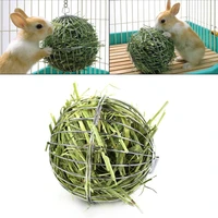 stainless steel round sphere hay feeder dispense exercise hanging straw ball for guinea pig hamster rat rabbits pet supplies