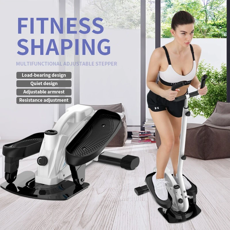 

Handrail stepperHousehold mute multifunctional climbing machineFitness equipment black bold armrest