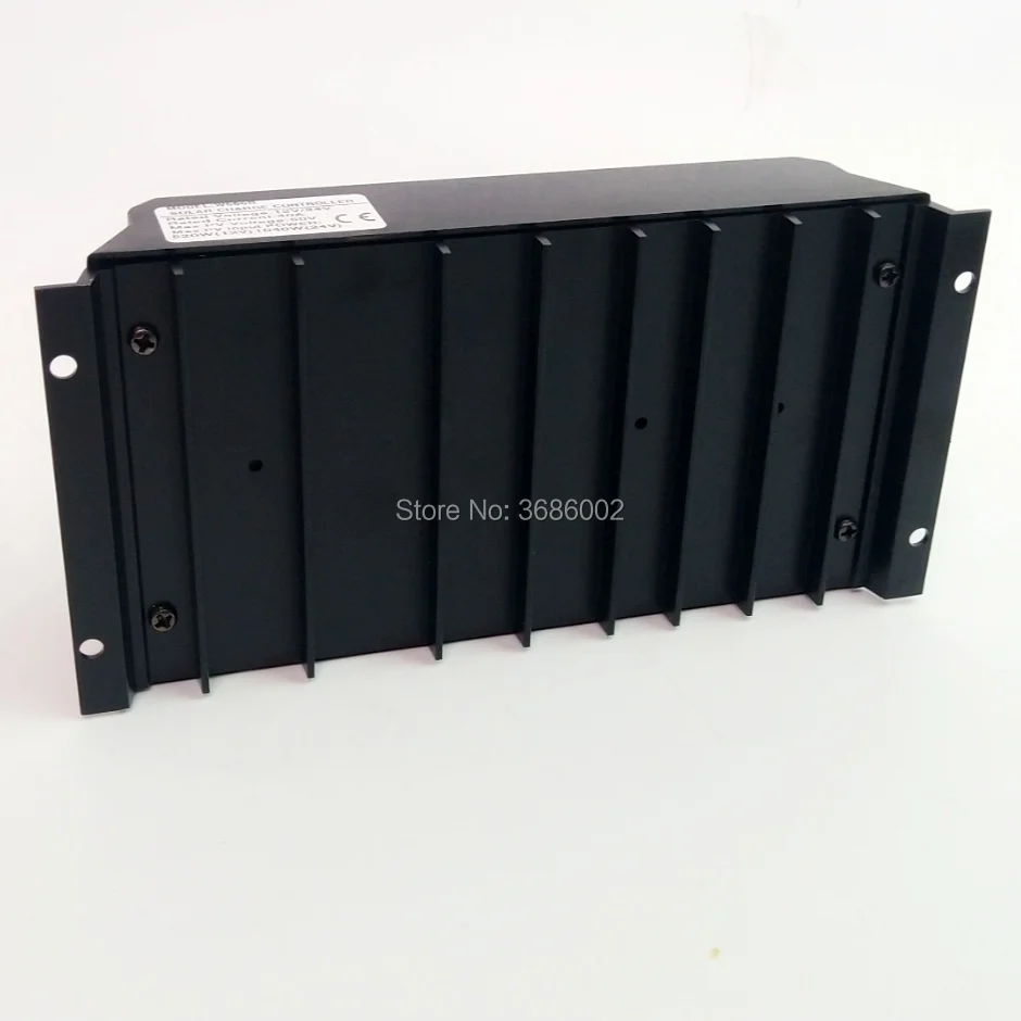 PWM 60A/50A/40A/30A/20A/10A Контроллер заряда солнечных батарей с двумя USB портами 12/24 в