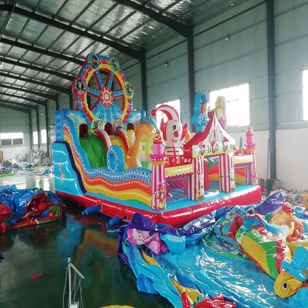 

Crazy Ferris Wheel Outdoor Children's Inflatable Slide Amusement Cushion Castle Toy Large Naughty Castle Inflatable Paradise