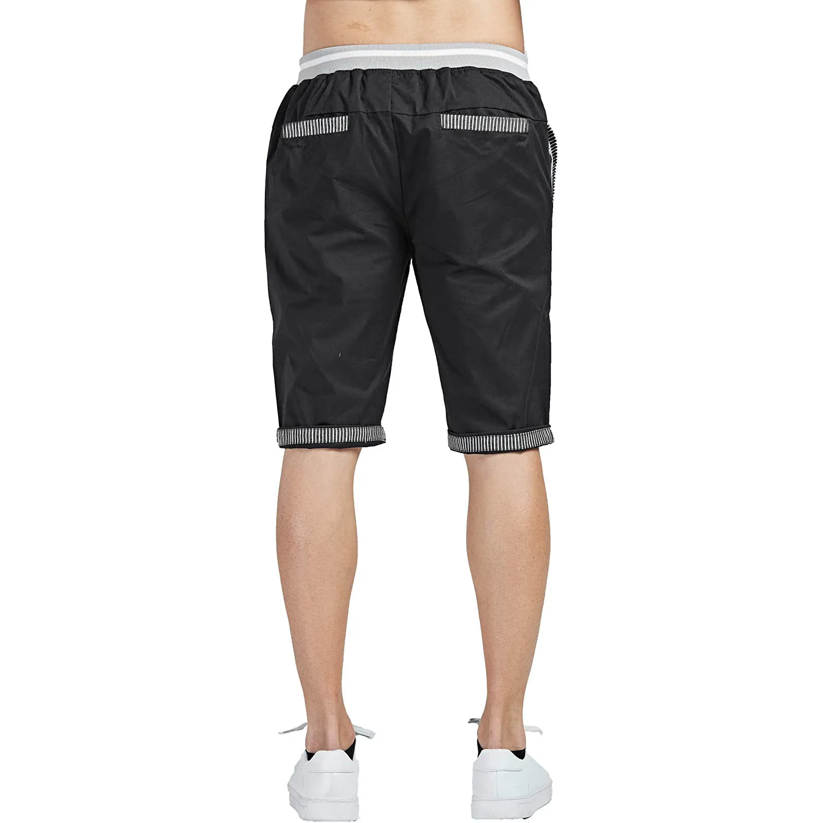 Брюки мужские для бодибилдинга повседневные облегающие спортивные штаны до