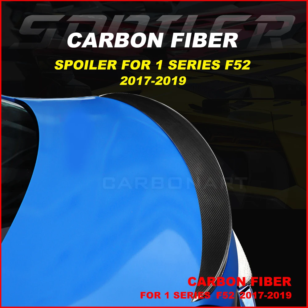 

Спойлер для багажника из углеродного волокна 1 серии F52, заднее автомобильное крыло для bm w 1 серии F52, спойлер из углеродного волокна 2017-2019