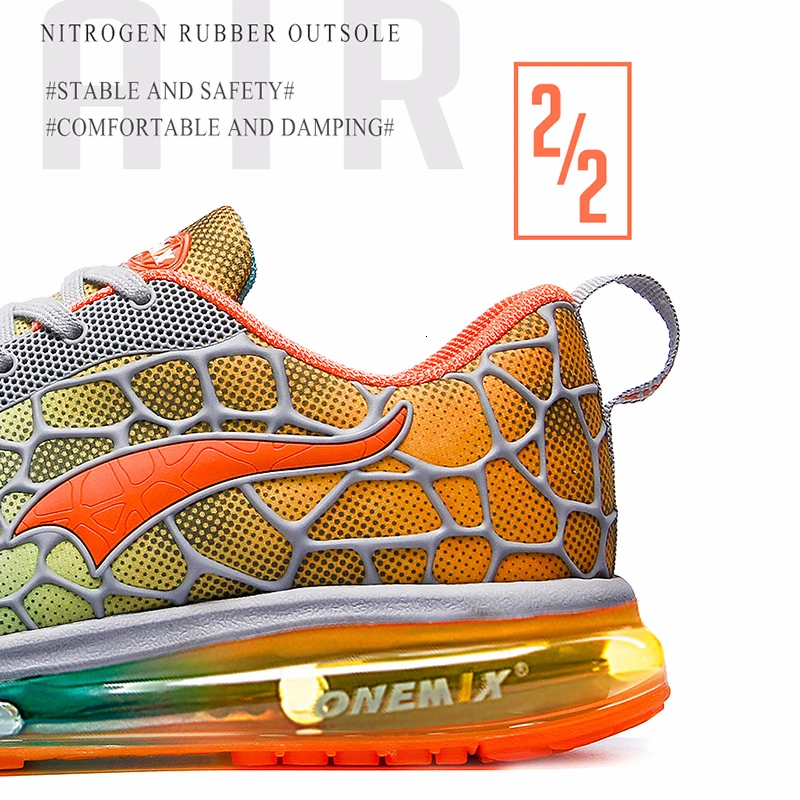 Мужские кроссовки ONEMIX на воздушной подушке красивые тренды спортивные хорошего