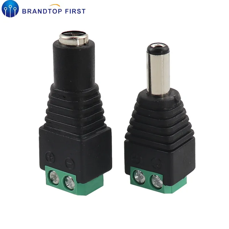 5 мм x 2 1 Женский Мужской DC Мощность штепсельной вилки|Соединители| |