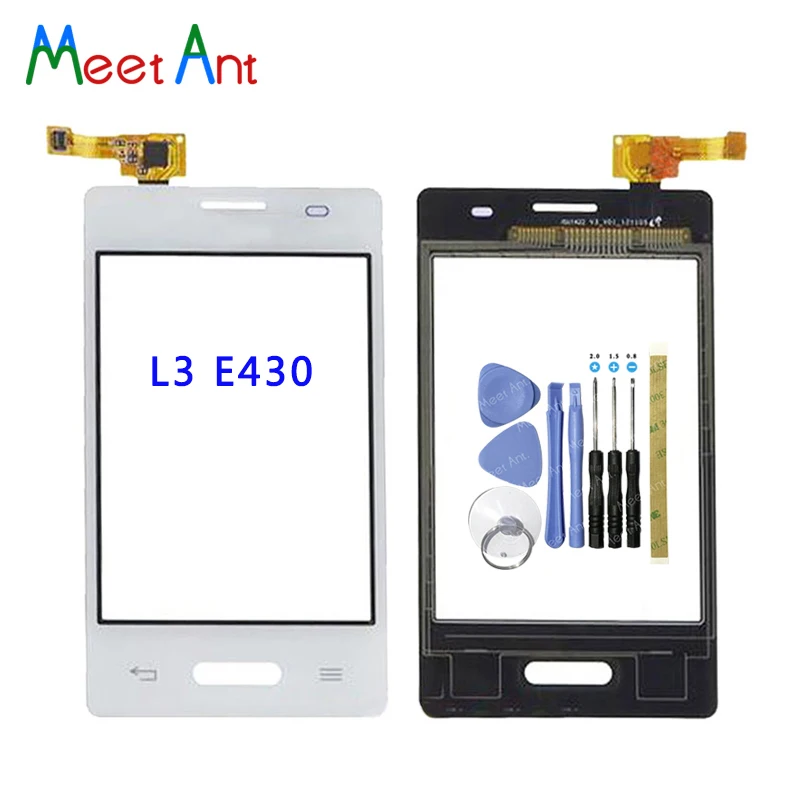 

Сменный высококачественный сенсорный экран 3,2 дюйма для LG Optimus L3 II E430 E425 и двойной E435, дигитайзер, датчик, внешнее стекло, панель объектива