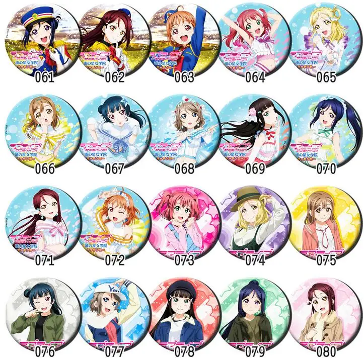 1 шт. значок Idol girlsLove Live Lovelive Sunshine Aqours аниме Yoshiko Hanamaru булавки для фанатов