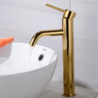 wash basin bathroom copper gold plated basin faucet hot and cold above counter basin wash basin mixing faucet