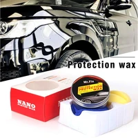 mr fix premium carnauba car crystal hard wax paint care scratch repair maintenance paint surface coating free sponge and towel