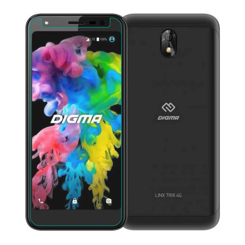 Защитное стекло для Digma LINX Trix 4G закаленное с защитой от царапин защитная пленка
