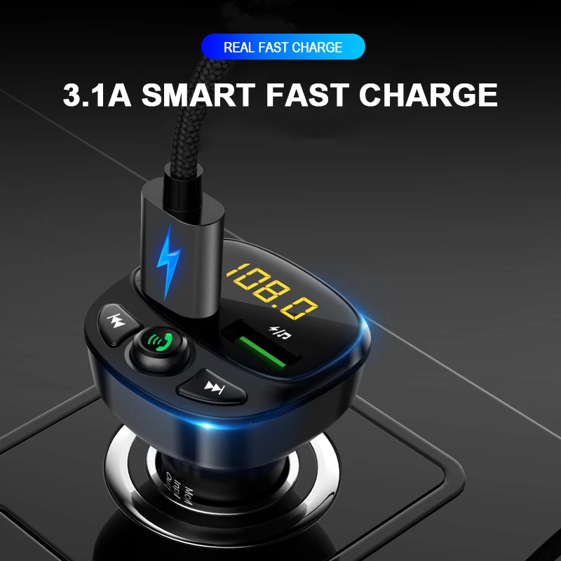 Bluetooth FM передатчик для автомобиля Fm модулятор Handsfree держатель телефона