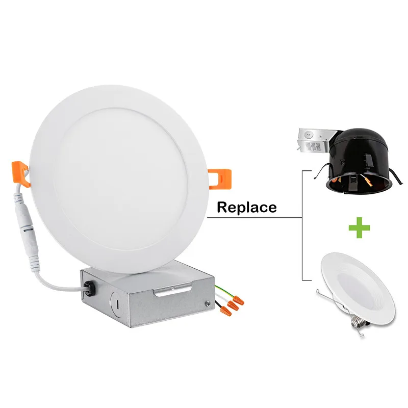 

6PCS 6 inch Dimmable LED DownLights 12W LED Downlight Outdoor Leds Slim Ceiling Lamp with Connect Box Bathroom led Panel Lights