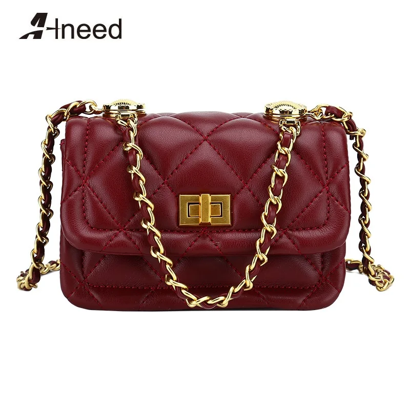 

EPMKER New Luxury Designer Handbags Brand Bags Diamond Lattice Shoulder Bags Chains Crossbody Bags Mini Flap Threads Handbag