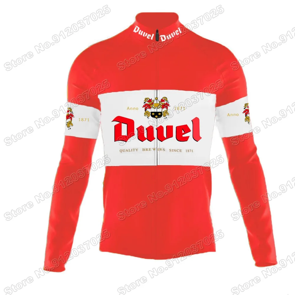 

Team Duvel 2021 Mens Summer Cycling Jersey Long Sleeve Clothing Race Road Bike Shirts Bicycle Tops MTB Uniform Maillot