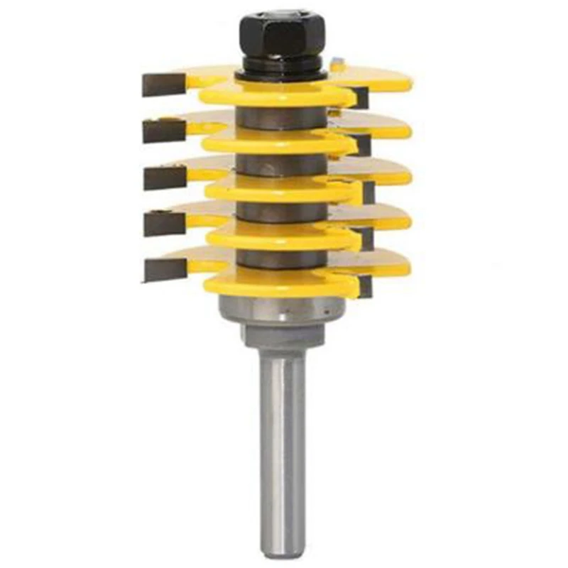 1 шт. соединительный Фрезер регулируемый 5 лезвий 3 флейты 8 мм хвостовик для