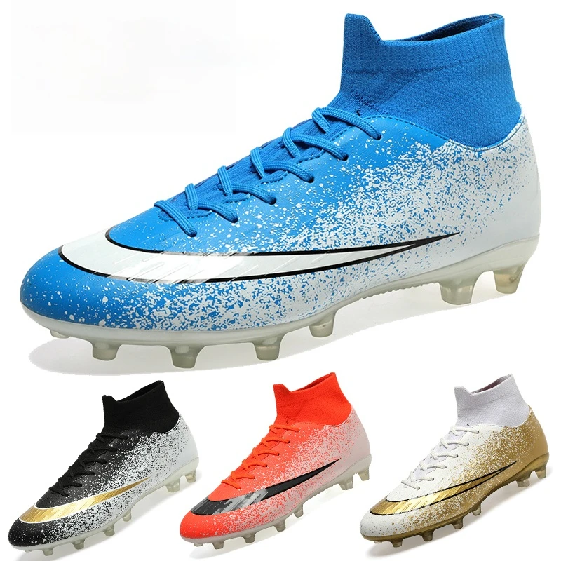 

Dr.EAGLE Men Soccer Shoes Adult Kids TF/FG Football Boots Cleats Grass Training Sport Footwear Sneakers Plus Size 35-45 Cleats