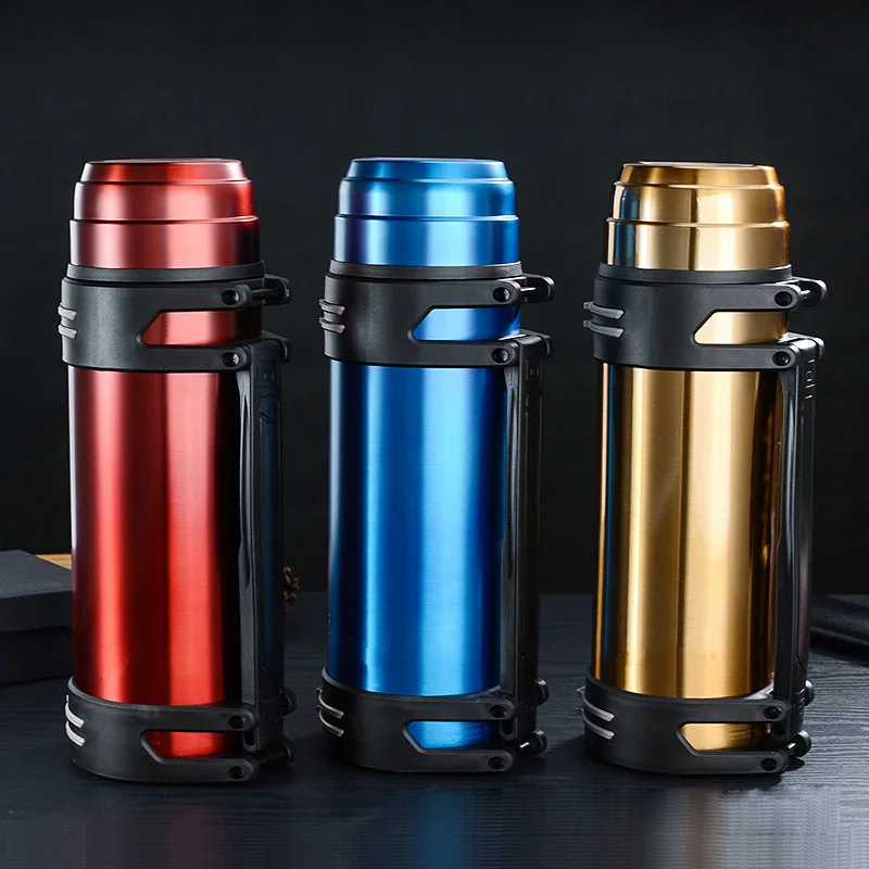 Термос дорожный из нержавеющей стали термос объемом л/2 л фляжка бутылка для воды