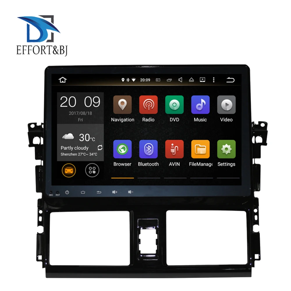 

10.1" Android 10.0 Car GPS Navigation For Toyota Vios/Yaris Sedan 2013-2022 Auto Radio Stereo Multimedia DVD Player