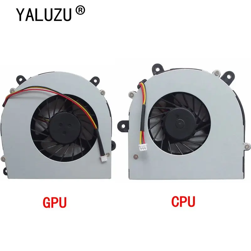 YALUZU New CPU GPU Cooling Fan For Terrans Force X811 for Clevo P151HM P150HM X511 X611 X711 X911 Series Laptop Notebook Cooler