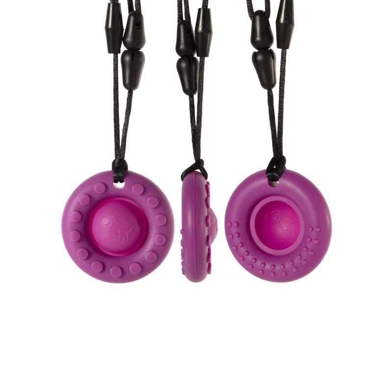 Colgante de descompresi&oacute;n sensorial para beb&eacute;, mordedor de silicona adecuado para el autismo, mascarilla con burbujas para el cuidado de la m&uacute;sica del beb&eacute;, cuentas libres de BPA-2