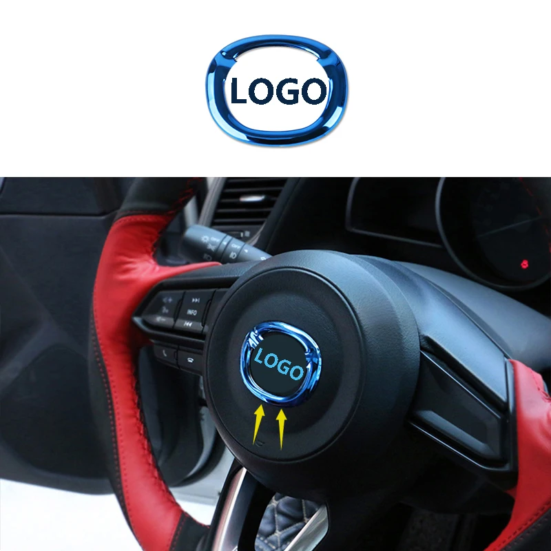 Для Mazda3 MAZDA6 MAZDA2 CX 5/CX 3/CX 8/CX 9/MX 5/MX5/CX5 2014 2019 блестящие рулевого колеса Колпачок