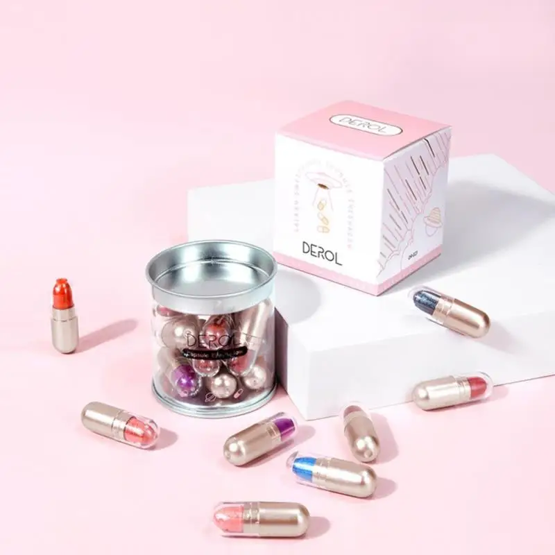 12 Colors Capsule Eyeshadow Lipstick Bronzers Pearlescent Brighten Eyeshadow Set