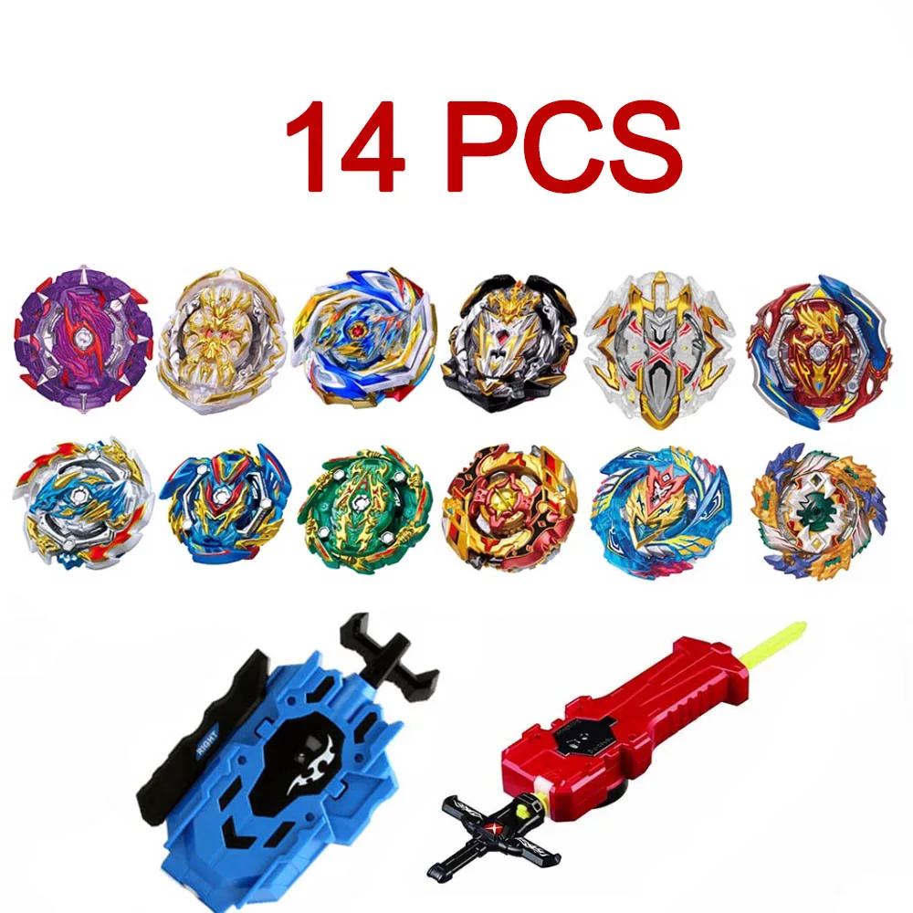 Набор пусковых установок Beyblade игрушки Арена Bayblades Toupie Металл Burst Avec Бог волчок Bey Blade лезвия игрушки - Цвет: SZTL-10PCS-23
